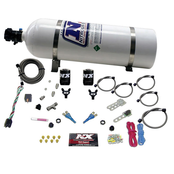 -Nitrous Express GM TBI Nitrous Kit (50-125HP) w/15lb Bottle-Nitrous Systems-Nitrous Express