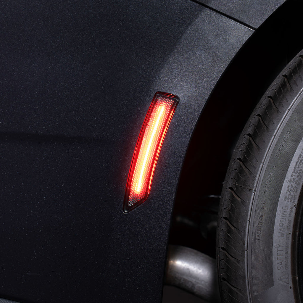 -Form Lighting - 2024 Mustang LED Sidemarkers Smoked (set)-Side Marker Light Assembly-Form Lighting