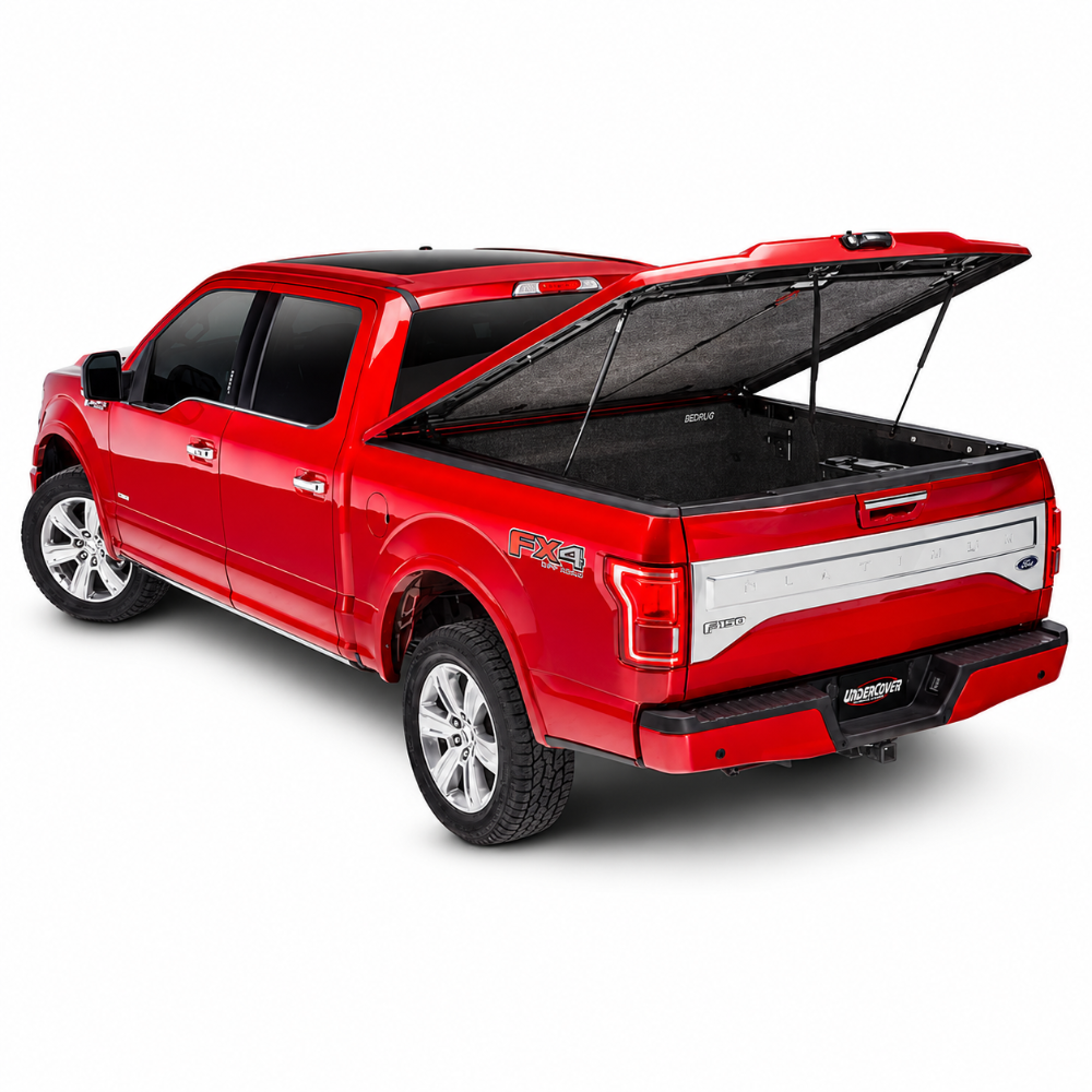 UnderCover Elite LX bed cover installed on 2025 Ram 1500 with 5.7ft bed and factory-matched Silver Metallic finish