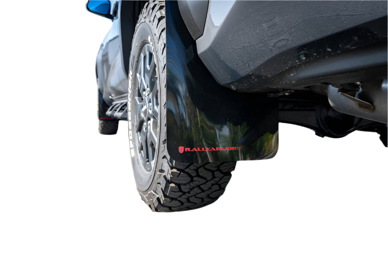Rally Armor 2025+ Toyota 4Runner Black UR Mud Flap Metallic Black Logo ...