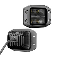 Load image into Gallery viewer, GOR750400321FCF-Go Rhino Xplor Blackout Series Cube LED Flood Light Kit (Flush Mount) 3x3 - Blk (Pair)-Light Bars &amp; Cubes-Go Rhino