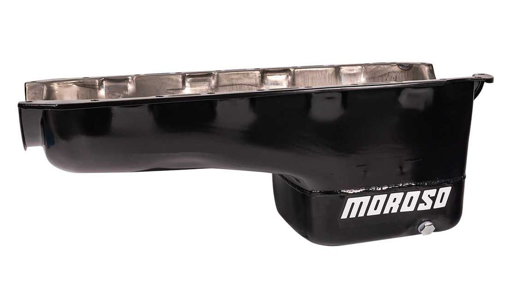 MOROSO 1962-'67 Chevy II, V8 Vega/Monza and 1955-'57 Chevy. Oil Pan, Steel, Black Powder Coat