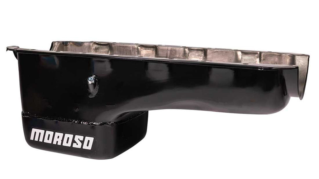 MOROSO 1962-'67 Chevy II, V8 Vega/Monza and 1955-'57 Chevy. Oil Pan, Steel, Black Powder Coat