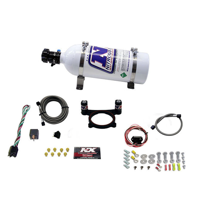 -Nitrous Express 11-15 Ford Mustang GT 5.0L Coyote 4 Valve Nitrous Plate Kit (50-200HP) w/5lb Bottle-Nitrous Systems-Nitrous Express