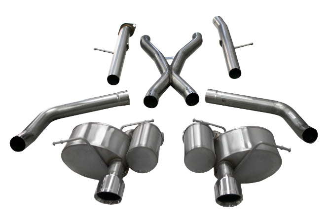 Close up Corsa quad 4.5 inch polished pro-series tips