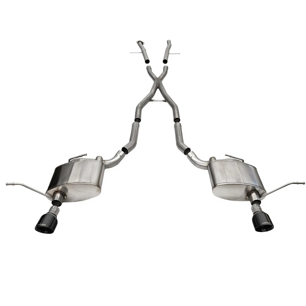 Close up Corsa single 4.5 inch black PVD pro-series tip