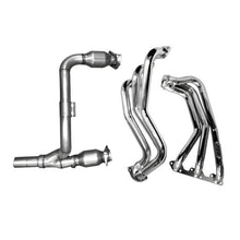 Load image into Gallery viewer, Jeep Wrangler 3.8 1-5/8 Long Tube Exhaust Headers With High Flow Cats Polished Silver Ceramic 07-11-Headers &amp; Manifolds-BBK