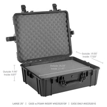 Load image into Gallery viewer, Go Rhino XVenture Gear Hard Case w/Foam - Large 25in. / Lockable / IP67 - Tex. Black-Cargo Boxes &amp; Bags-Go Rhino