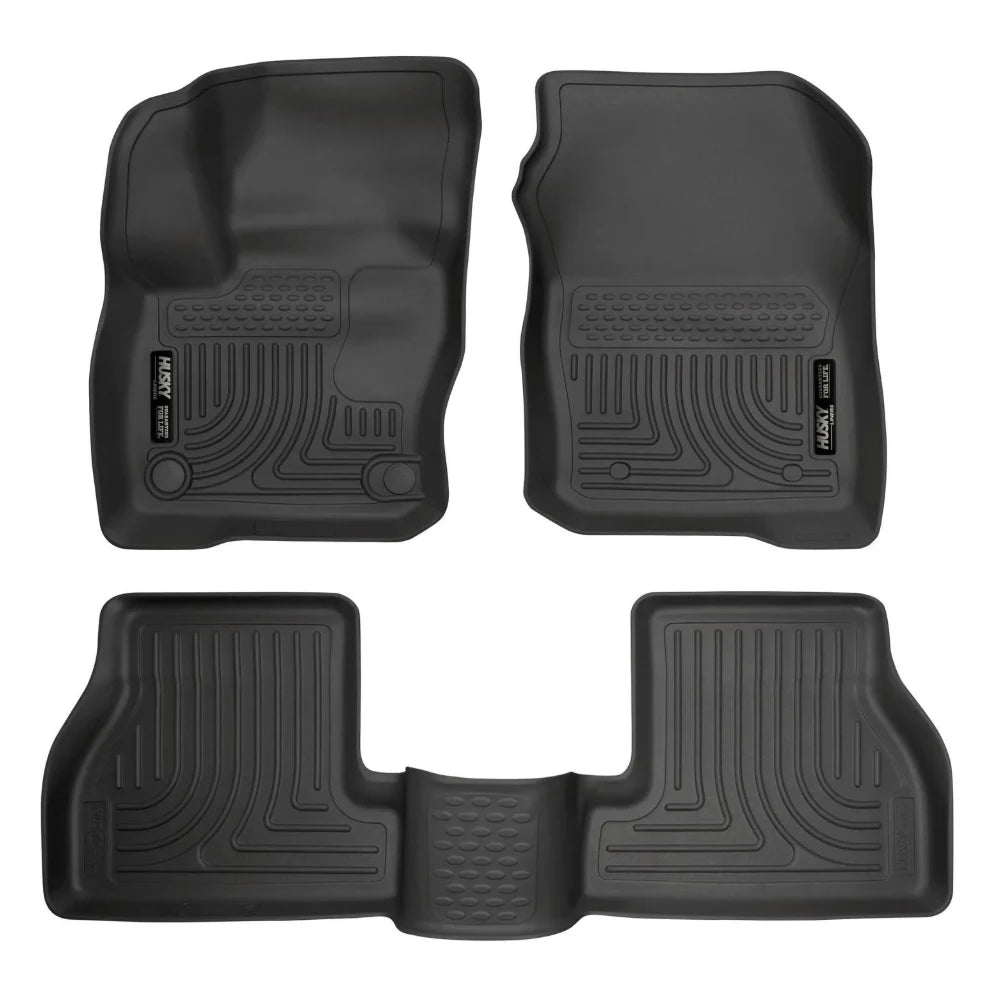 Husky Liners Weatherbeater 2016 Ford Focus RS Front & 2nd Seat Floor Liners - Black - Husky Liners HSL99781