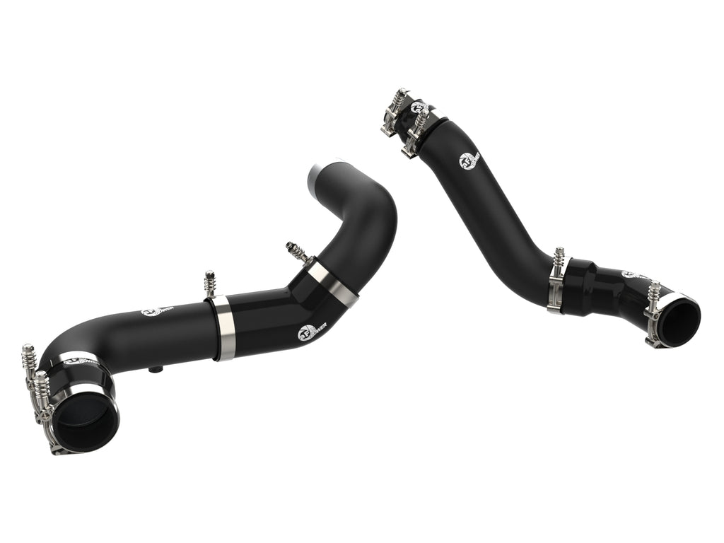 aFe aFe 16-19 RAM 1500 V6 3.0L (TD) BladeRunner 3in Aluminum Hot & Cold Charge Pipe Kit - Black