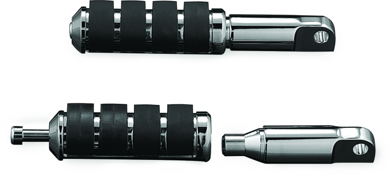 KUR8064-Kuryakyn Male Mount 2-1/2inch Footpeg Extension Chrome (Pair)-Footpegs-Kuryakyn