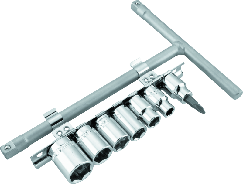 BKM151547-BikeMaster 3/8in Drive T-handle Set (8mm/10mm/12mm/13mm/14mm/17mm/#2 Phillips)-Tools-Bike Master