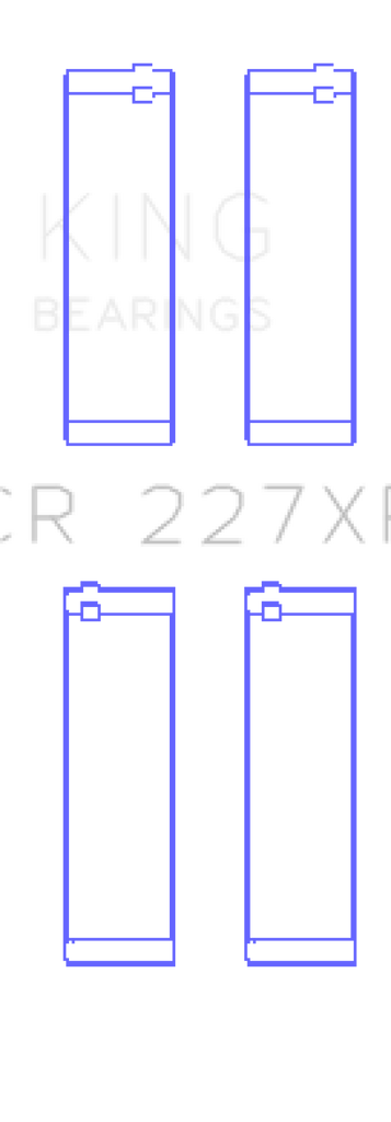 KINGCR227XPCSTDX-King Audi R8 4.2L/5.2L/Lamborghini Gallardo/Huracan V10 (Size STDX) Coated Rod Bearing Set-Bearings-King Engine Bearings