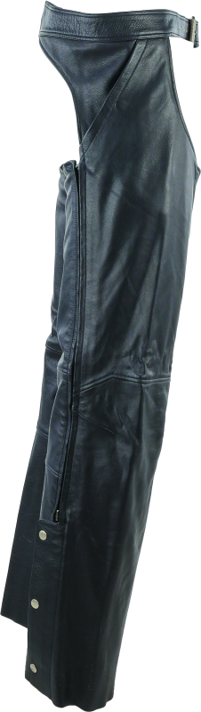 RIV094420-River Road Plains Leather Chaps Black - Large-Pants-River Road