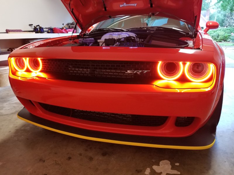 Oracle 15-21 Dodge Challenger Dynamic Surface Mount Headlight Halo Kit - ColorSHIFT - Dynamic-Fog Lights-ORACLE Lighting