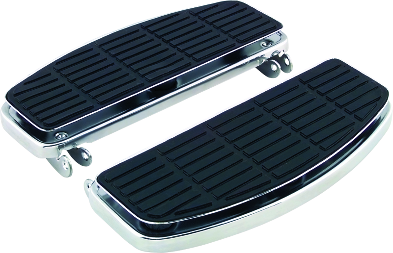 BKC490336-Bikers Choice 66-84 FL Chrome Late Style Floorboards Replaces H-D 50603-74TA-Footpegs-Bikers Choice