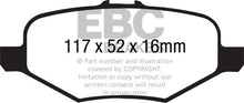Load image into Gallery viewer, EBCDP61887-EBC 13+ Ford Explorer 3.5 Twin Turbo 4WD Greenstuff Rear Brake Pads-Brake Pads - Performance-EBC