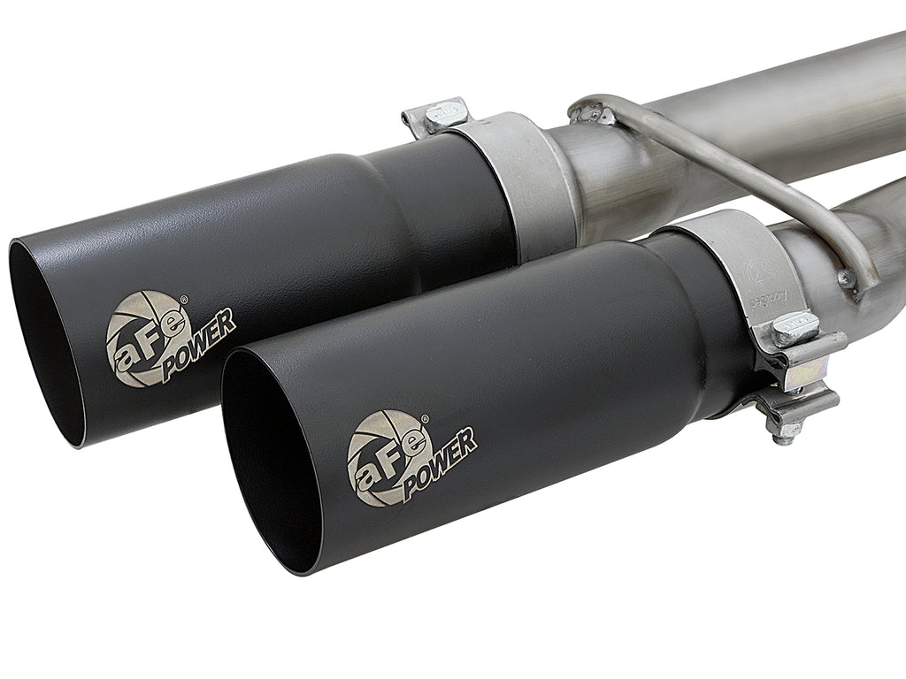 aFe aFe POWER Rebel Series 2-1/2in 409 SS Cat Back Exhaust w/ Black Tips 16-17 Nissan Titan V8 5.6L