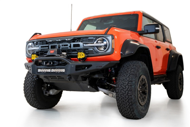 ADDF260181060103-Addictive Desert Designs 22-23 Ford Bronco Raptor Rock Fighter Front Bumper-Bumpers - Steel-Addictive Desert Designs