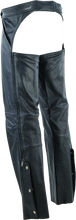 Load image into Gallery viewer, RIV094420-River Road Plains Leather Chaps Black - Large-Pants-River Road