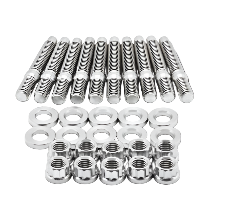 BLOX Racing SUS303 Stainless Steel Intake Manifold Stud Kit M8 x 1.25mm 55mm in Length - 9-piece-Hardware Kits - Other-BLOX Racing