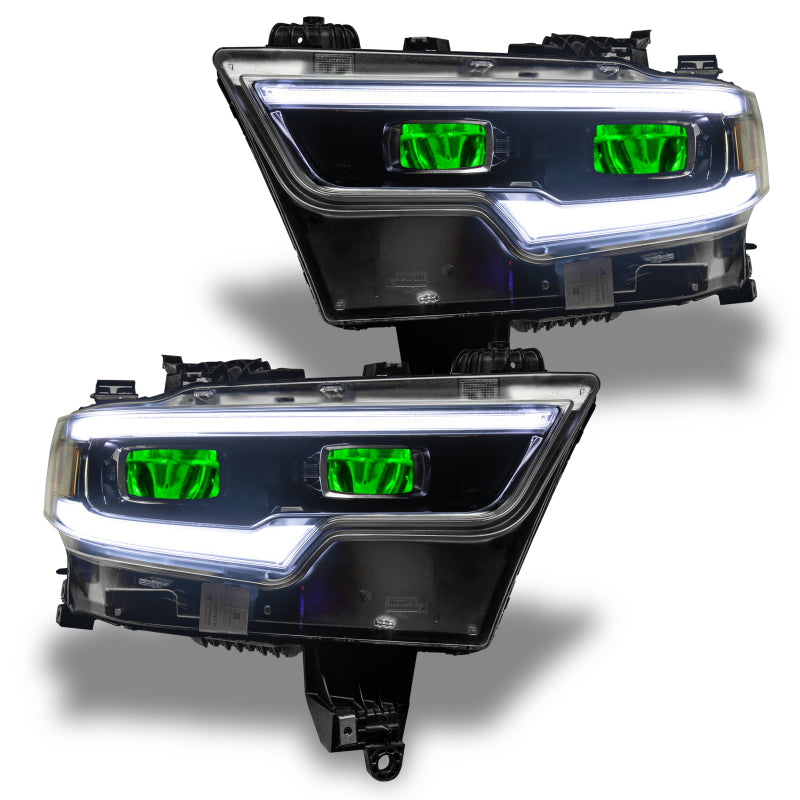 Oracle 19-21 RAM 1500 RGB Headlight Demon Eye Kit - LED Projector - ColorSHIFT w/o Controller-Headlights-ORACLE Lighting