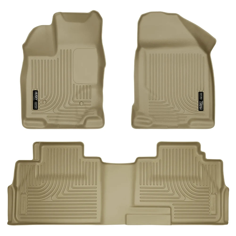 Husky Liners 07-13 Ford Edge / 07-13 Lincoln MKX Weatherbeater Tan Front & 2nd Seat Floor Liners - Husky Liners HSL99763