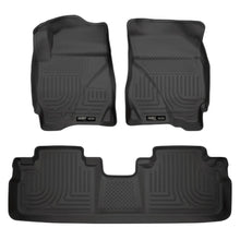 Load image into Gallery viewer, Husky Liners 09-12 Ford Escape/Mazda Tribute (Base/Hybrid) WeatherBeater Combo Black Floor Liners - Husky Liners HSL98351