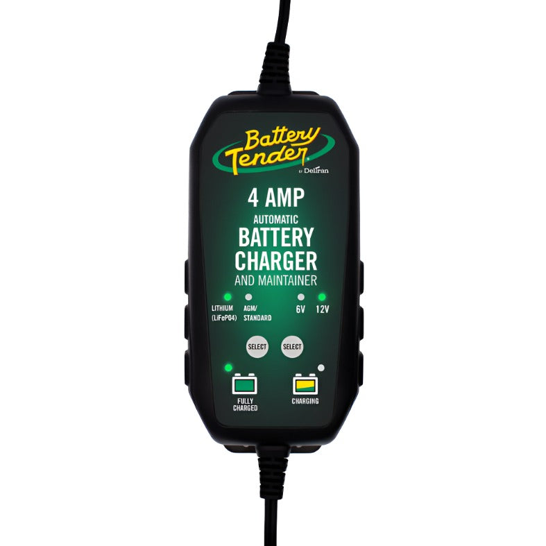 Battery Tender 6V 12V 4AMP Lead Acid and Lithium Selectable Battery Charger-Battery Chargers-Battery Tender