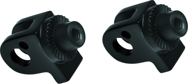 KUR8905-Kuryakyn Splined Peg Adapter Triumph Satin Black-Footpegs-Kuryakyn