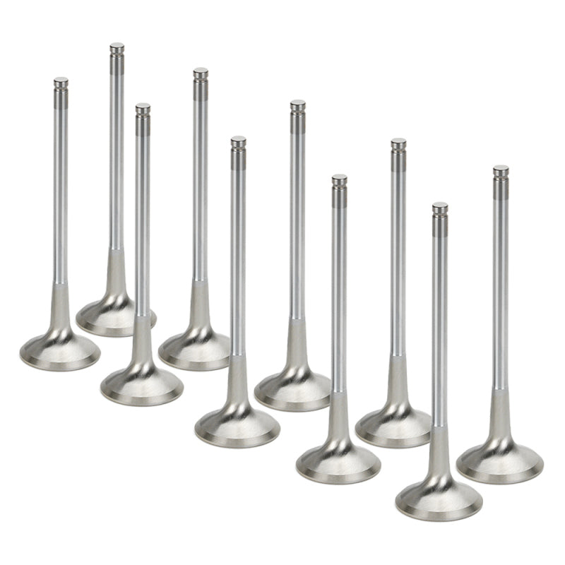 Supertech VW 1.8L/2.0L 16V 28.x6.96x98.20mm Flat Inconel Exhaust Valve - Set of 10-Valves-Supertech