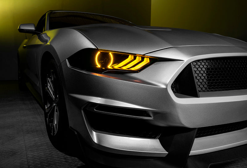 ORL1446-332-Oracle 18-21 Ford Mustang Dynamic DRL w/ Halo Kit & Sequential Turn Signal - ColorSHIFT SEE WARRANTY-Headlights-ORACLE Lighting