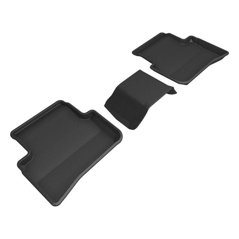 3D MAXpider 2023 Toyota GR Corolla Hatchback (Not Fit Morizo Trim) Kagu 2nd Row Floormats - Black-Floor Mats - Rubber-3D MAXpider