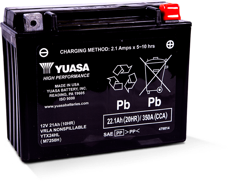 Yuasa YTX24HL Maintenance Free AGM 12 Volt Battery-Yuasa Battery-Batteries