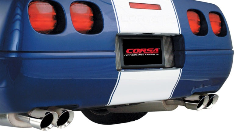 COR14118-Corsa 96-96 Chevrolet Corvette C4 5.7L V8 LT4 Polished Sport Cat-Back Exhaust-Catback-CORSA Performance