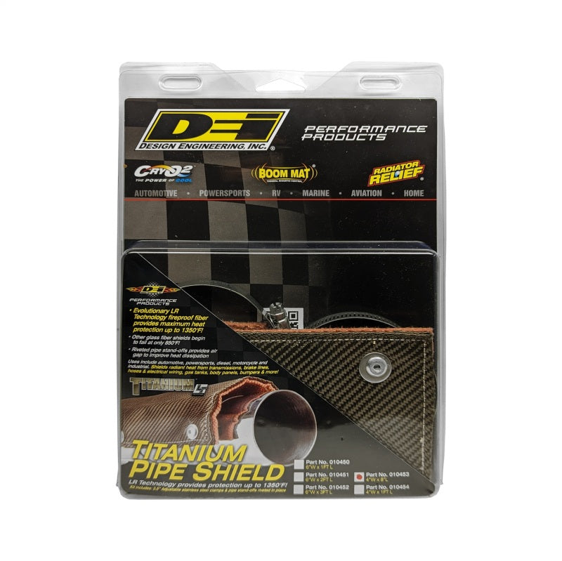 DEI10453-DEI Pipe Shield w/Stainless Steel Clamps - 4in x 8in - Titanium-Thermal Sleeves-DEI
