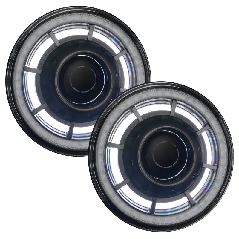 ORACLE Lighting 07-18 Jeep Wrangler JK Oculus 7in. ColorSHIFT Bi-LED Projector Headlights-Light Bars & Cubes-ORACLE Lighting