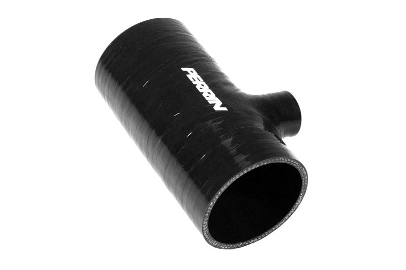 Perrin 2022+ Subaru WRX Black 3in Turbo Inlet Hose w/ Nozzle (Short)-Hoses-Perrin Performance