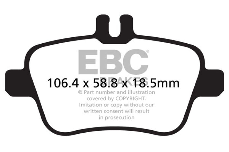 EBCUD1646-EBC 13+ Mercedes-Benz CLA250 2.0 Turbo Ultimax2 Rear Brake Pads-Brake Pads - OE-EBC