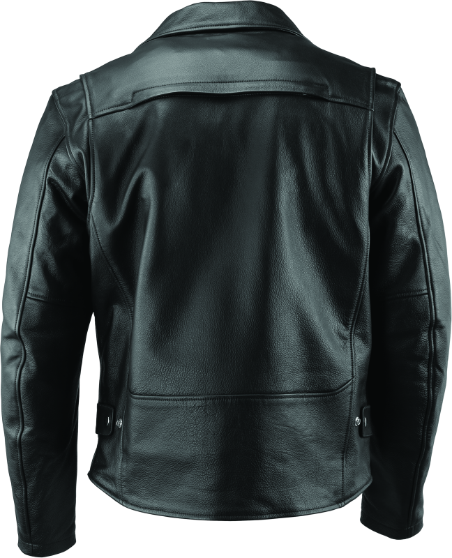 RIV094369-River Road Ironclad Classic Leather Jacket Black - Small-Jackets - Leather-River Road