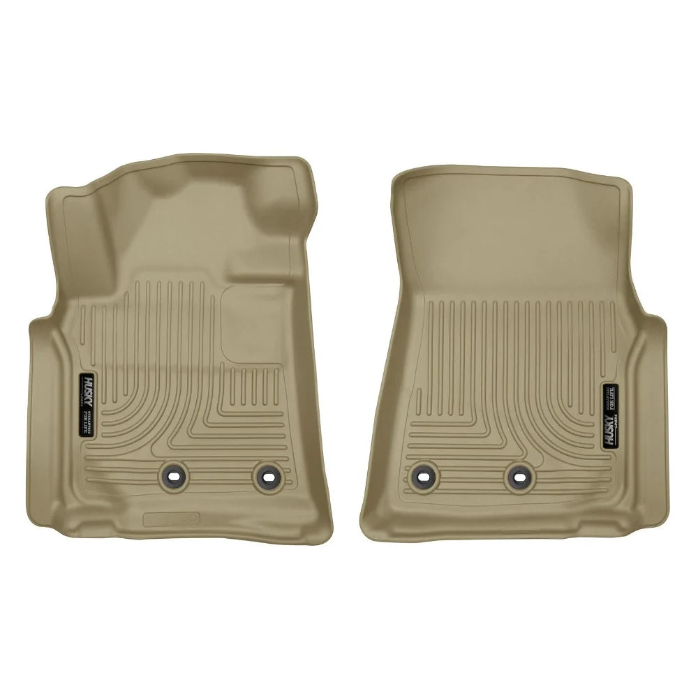 Husky Liners 13-16 Lexus LX570 / 13-16 Toyota Land Cruiser WeatherBeater Front Tan Floor Liners - Husky Liners HSL13093