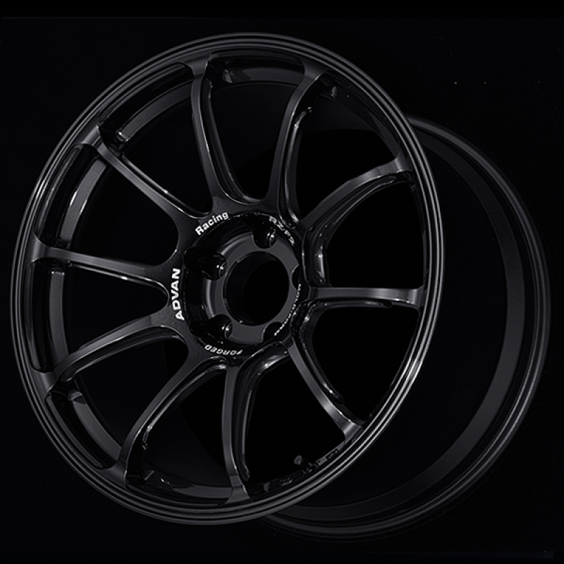 AVNYA28I45ETB-Advan RZ-F2 18x9 +45 5-114.3 Racing Titanium Black Wheel-Wheels - Forged-Advan