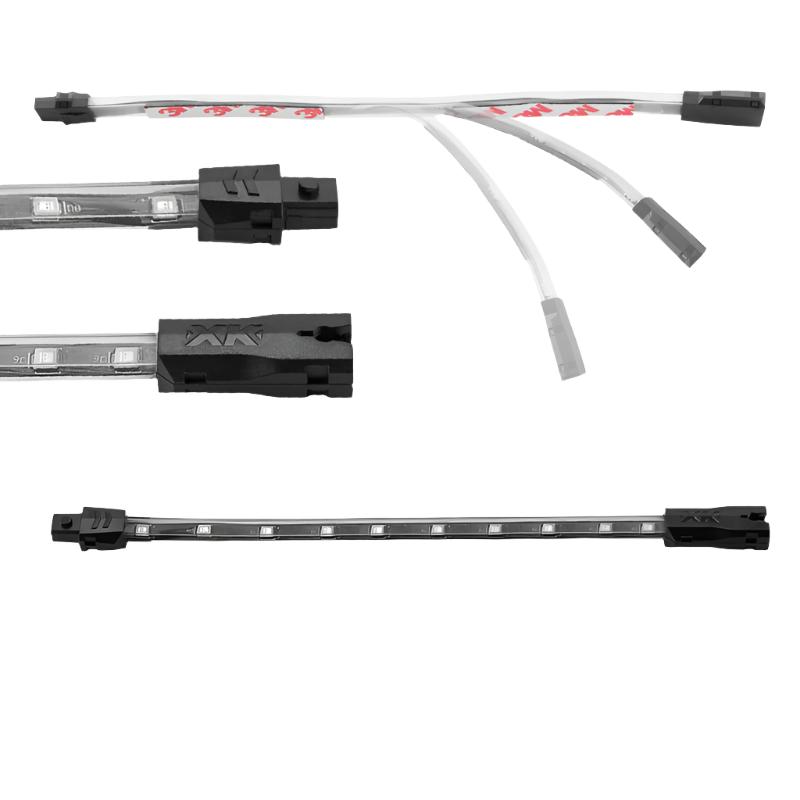 XKGXK-2P-S-8-R-XK Glow Single Color 8in Flex Strip Single Color RED - 2nd Gen-Light Bars & Cubes-XKGLOW