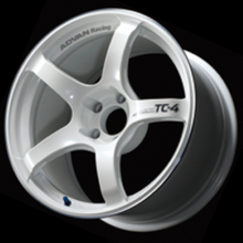 Load image into Gallery viewer, Advan TC4 17x8.0 +38 5-114.3 Racing White Metallic &amp; Ring Wheel-Wheels - Cast-Advan