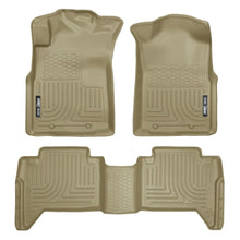 Load image into Gallery viewer, Husky Liners 05-13 Toyota Tacoma WeatherBeater Combo Tan Floor Liners - Husky Liners HSL98953