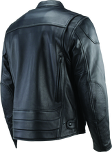 Load image into Gallery viewer, RIV094356-River Road Race Leather Jacket Black - Small-Jackets - Leather-River Road