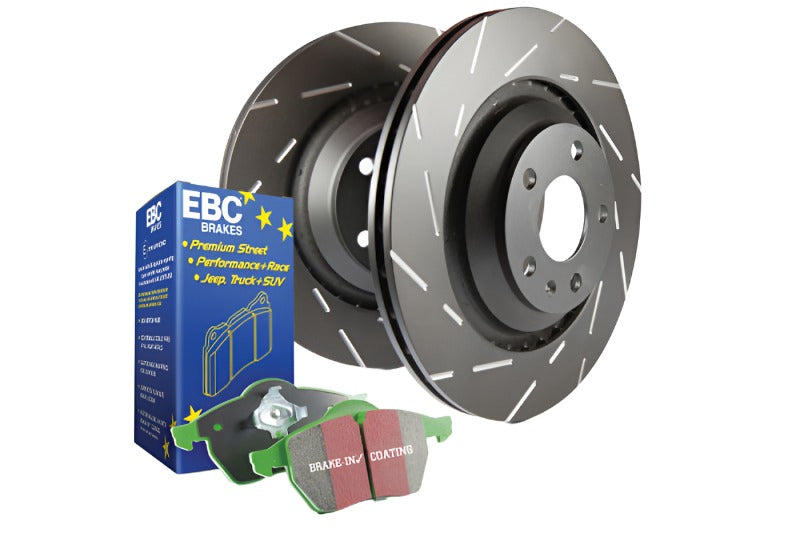 EBCS2KR2643-EBC S2 Kits Greenstuff Pads and USR Rotors-Brake Rotors - Slotted-EBC