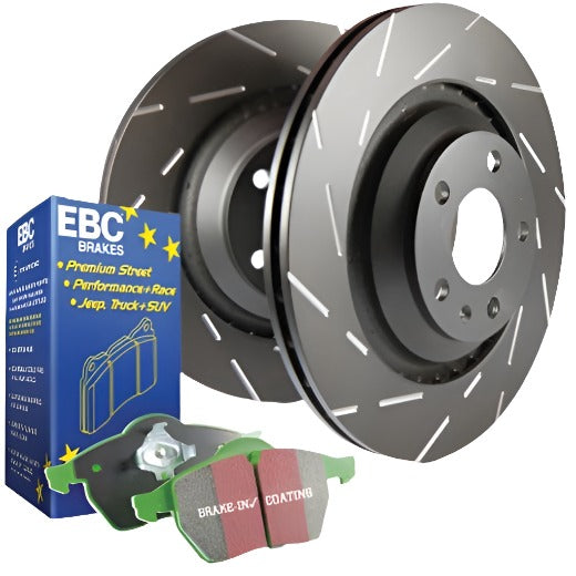 EBCS2KF1953-EBC S2 Kits Greenstuff Pads and USR Rotors-Brake Rotors - Slotted-EBC