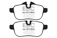 Load image into Gallery viewer, EBCDP42046R-EBC 09+ BMW Z4 3.0 (E89) Yellowstuff Rear Brake Pads-Brake Pads - Performance-EBC