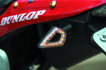 Load image into Gallery viewer, BKM266285-BikeMaster LED Pointer Turn Signals Pair - Black/Amber-Sidemarkers &amp; Indicators-Bike Master